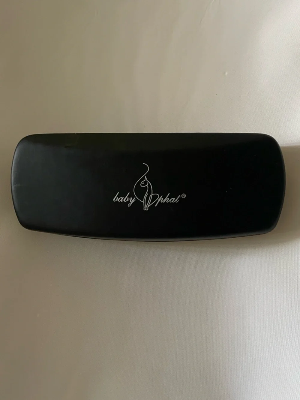 Baby Phat Black Eyeglass/Sunglass Clamshell Hard Case. Pink Felt Lining